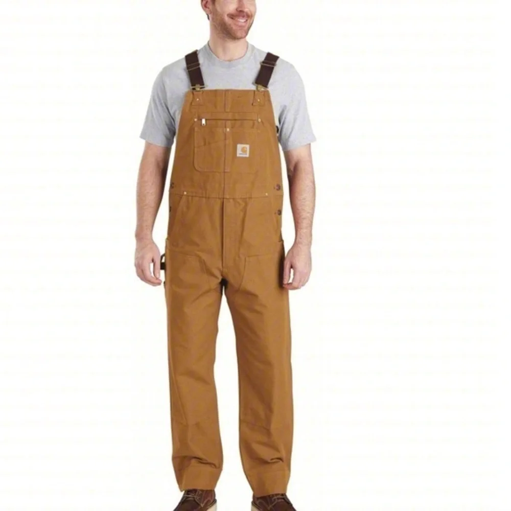 CARHARTT RELAXED FIT DUCK BIB OVERALL CARHARTT BROWN 46X34